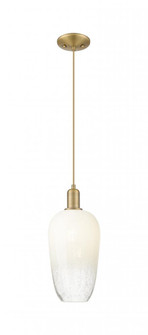 Brookhaven Flute - 1 Light - 6 inch - Brushed Brass - Cord hung - Mini Pendant (3442|716-1P-BB-G484-7OP)