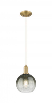 Brookhaven Globe - 1 Light - 6 inch - Brushed Brass - Cord hung - Mini Pendant (3442|716-1P-BB-G483-8SL)