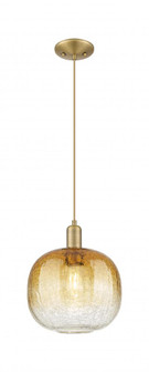 Brookhaven Sphere - 1 Light - 6 inch - Brushed Brass - Cord hung - Mini Pendant (3442|716-1P-BB-G481-10AM)