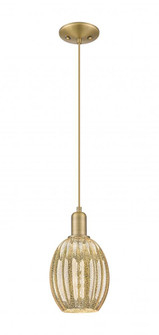 Preston Bulb - 1 Light - 6 inch - Brushed Brass - Cord hung - Mini Pendant (3442|716-1P-BB-G459-6ME)
