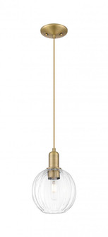 Preston Globe - 1 Light - 6 inch - Brushed Brass - Cord hung - Mini Pendant (3442|716-1P-BB-G458-7CL)