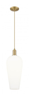 Chelsea - 1 Light - 6 inch - Brushed Brass - Cord hung - Mini Pendant (3442|716-1P-BB-G456-8WH)