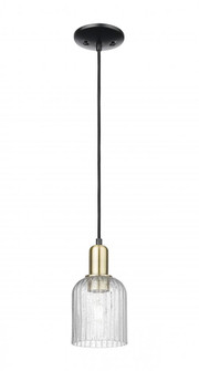 Bridal Veil - 1 Light - 6 inch - Black Antique Brass - Cord hung - Mini Pendant (3442|716-1P-BAB-G559-5SDY)