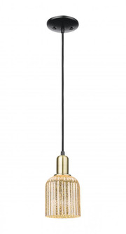 Bridal Veil - 1 Light - 6 inch - Black Antique Brass - Cord hung - Mini Pendant (3442|716-1P-BAB-G559-5ME)