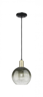 Brookhaven Globe - 1 Light - 6 inch - Black Antique Brass - Cord hung - Mini Pendant (3442|716-1P-BAB-G483-8SL)