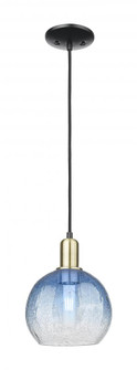 Brookhaven Globe - 1 Light - 6 inch - Black Antique Brass - Cord hung - Mini Pendant (3442|716-1P-BAB-G483-8SB)