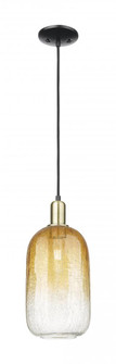 Brookhaven Cloche - 1 Light - 6 inch - Black Antique Brass - Cord hung - Mini Pendant (3442|716-1P-BAB-G482-7AM)