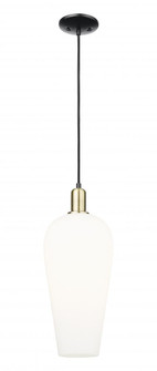 Chelsea - 1 Light - 6 inch - Black Antique Brass - Cord hung - Mini Pendant (3442|716-1P-BAB-G456-8WH)