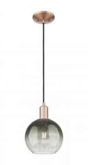 Brookhaven Globe - 1 Light - 6 inch - Antique Copper - Cord hung - Mini Pendant (3442|716-1P-AC-G483-8SL)