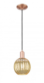 Preston Globe - 1 Light - 6 inch - Antique Copper - Cord hung - Mini Pendant (3442|716-1P-AC-G458-7ME)