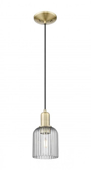 Bridal Veil - 1 Light - 6 inch - Antique Brass - Cord hung - Mini Pendant (3442|716-1P-AB-G559-5SM)