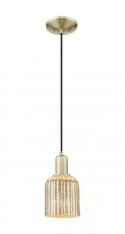 Bridal Veil - 1 Light - 6 inch - Antique Brass - Cord hung - Mini Pendant (3442|716-1P-AB-G559-5ME)