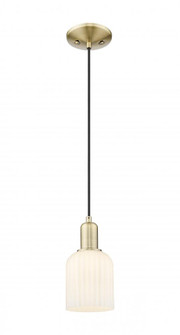 Bridal Veil - 1 Light - 6 inch - Antique Brass - Cord hung - Mini Pendant (3442|716-1P-AB-G559-5GWH)