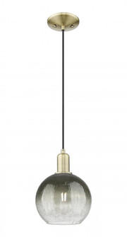 Brookhaven Globe - 1 Light - 6 inch - Antique Brass - Cord hung - Mini Pendant (3442|716-1P-AB-G483-8SL)