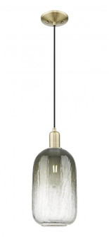 Brookhaven Cloche - 1 Light - 6 inch - Antique Brass - Cord hung - Mini Pendant (3442|716-1P-AB-G482-7SL)