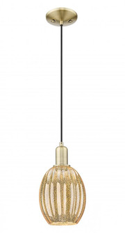 Preston Bulb - 1 Light - 6 inch - Antique Brass - Cord hung - Mini Pendant (3442|716-1P-AB-G459-6ME)