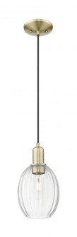 Preston Bulb - 1 Light - 6 inch - Antique Brass - Cord hung - Mini Pendant (3442|716-1P-AB-G459-6CL)