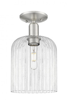 Bridal Veil - 1 Light - 8 inch - Brushed Satin Nickel - Semi-Flush Mount (3442|716-1C-SN-G559-8CL)