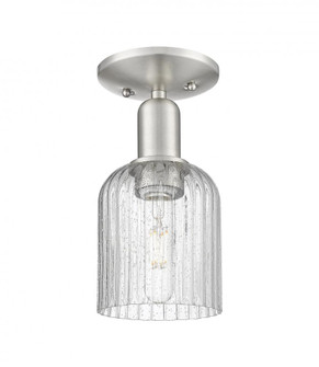 Bridal Veil - 1 Light - 6 inch - Brushed Satin Nickel - Semi-Flush Mount (3442|716-1C-SN-G559-5SDY)