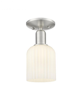 Bridal Veil - 1 Light - 6 inch - Brushed Satin Nickel - Semi-Flush Mount (3442|716-1C-SN-G559-5GWH)