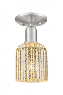 Bridal Veil - 1 Light - 6 inch - Brushed Satin Nickel - Semi-Flush Mount (3442|716-1C-SN-G559-5ME)