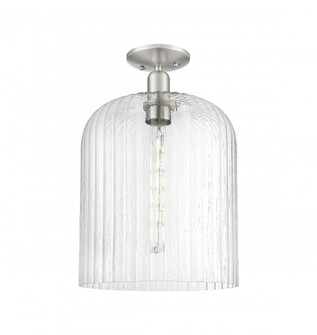 Bridal Veil - 1 Light - 12 inch - Brushed Satin Nickel - Semi-Flush Mount (3442|716-1C-SN-G559-12SDY)