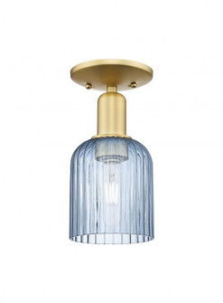 Bridal Veil - 1 Light - 6 inch - Satin Gold - Semi-Flush Mount (3442|716-1C-SG-G559-5BL)
