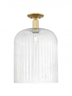 Bridal Veil - 1 Light - 12 inch - Satin Gold - Semi-Flush Mount (3442|716-1C-SG-G559-12SDY)