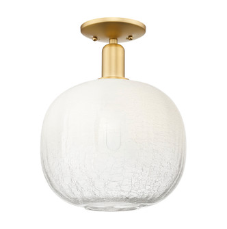 Brookhaven Sphere - 1 Light - 6 inch - Satin Gold - Semi-Flush Mount (3442|716-1C-SG-G481-10OP)