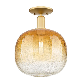 Brookhaven Sphere - 1 Light - 6 inch - Satin Gold - Semi-Flush Mount (3442|716-1C-SG-G481-10AM)