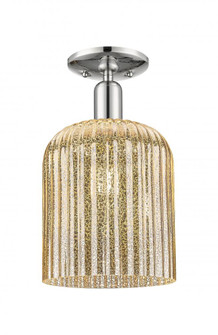 Bridal Veil - 1 Light - 8 inch - Polished Nickel - Semi-Flush Mount (3442|716-1C-PN-G559-8ME)