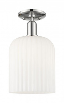 Bridal Veil - 1 Light - 8 inch - Polished Nickel - Semi-Flush Mount (3442|716-1C-PN-G559-8GWH)