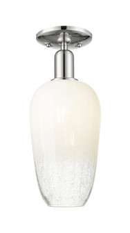 Brookhaven Flute - 1 Light - 6 inch - Polished Nickel - Semi-Flush Mount (3442|716-1C-PN-G484-7OP)