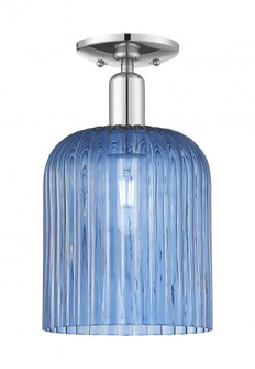Bridal Veil - 1 Light - 8 inch - Polished Chrome - Semi-Flush Mount (3442|716-1C-PC-G559-8BL)
