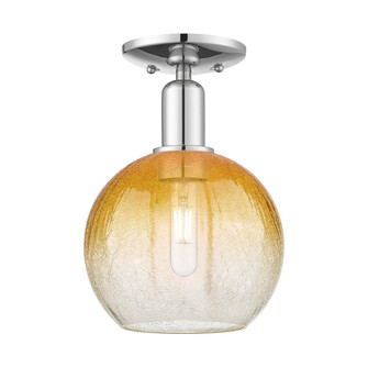 Brookhaven Globe - 1 Light - 6 inch - Polished Chrome - Semi-Flush Mount (3442|716-1C-PC-G483-8AM)