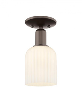 Bridal Veil - 1 Light - 6 inch - Oil Rubbed Bronze - Semi-Flush Mount (3442|716-1C-OB-G559-5GWH)