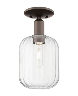 Preston Cylinder - 1 Light - 6 inch - Oil Rubbed Bronze - Semi-Flush Mount (3442|716-1C-OB-G460-7CL)