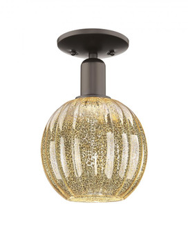 Preston Globe - 1 Light - 6 inch - Oil Rubbed Bronze - Semi-Flush Mount (3442|716-1C-OB-G458-7ME)