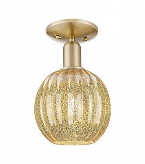 Preston Globe - 1 Light - 6 inch - Champagne Bronze - Semi-Flush Mount (3442|716-1C-CB-G458-7ME)
