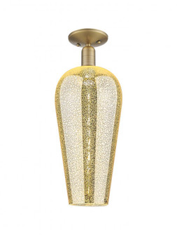 Chelsea - 1 Light - 6 inch - Brushed Brass - Semi-Flush Mount (3442|716-1C-BB-G456-8ME)