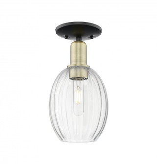 Preston Bulb - 1 Light - 6 inch - Black Antique Brass - Semi-Flush Mount (3442|716-1C-BAB-G459-6CL)