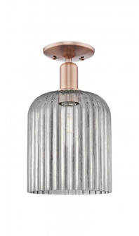 Bridal Veil - 1 Light - 8 inch - Antique Copper - Semi-Flush Mount (3442|716-1C-AC-G559-8SM)