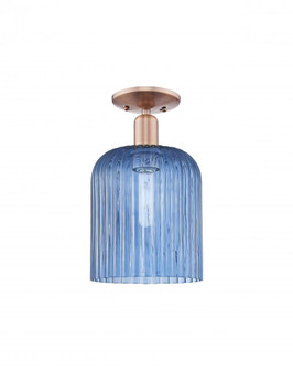 Bridal Veil - 1 Light - 8 inch - Antique Copper - Semi-Flush Mount (3442|716-1C-AC-G559-8BL)
