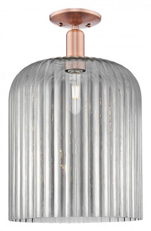 Bridal Veil - 1 Light - 12 inch - Antique Copper - Semi-Flush Mount (3442|716-1C-AC-G559-12SM)