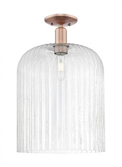 Bridal Veil - 1 Light - 12 inch - Antique Copper - Semi-Flush Mount (3442|716-1C-AC-G559-12SDY)