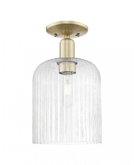 Bridal Veil - 1 Light - 8 inch - Antique Brass - Semi-Flush Mount (3442|716-1C-AB-G559-8SDY)