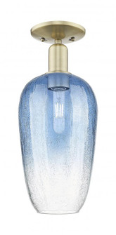 Brookhaven Flute - 1 Light - 6 inch - Antique Brass - Semi-Flush Mount (3442|716-1C-AB-G484-7SB)