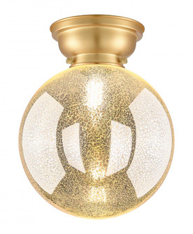 Beacon - 1 Light - 10 inch - Satin Gold - Flush Mount (3442|623-1F-SG-G208-10)