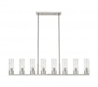 Boreas - 8 Light - 48 inch - Satin Nickel - Linear Pendant (3442|617-8I-SN-G617-8DE)
