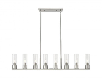 Boreas - 8 Light - 48 inch - Satin Nickel - Linear Pendant (3442|617-8I-SN-G617-8CL)